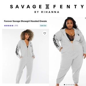 NWOT Savage Fenty by Rihanna Hooded Onesie Grey Women Sz XL-BEST SELLER-SOLD OUT